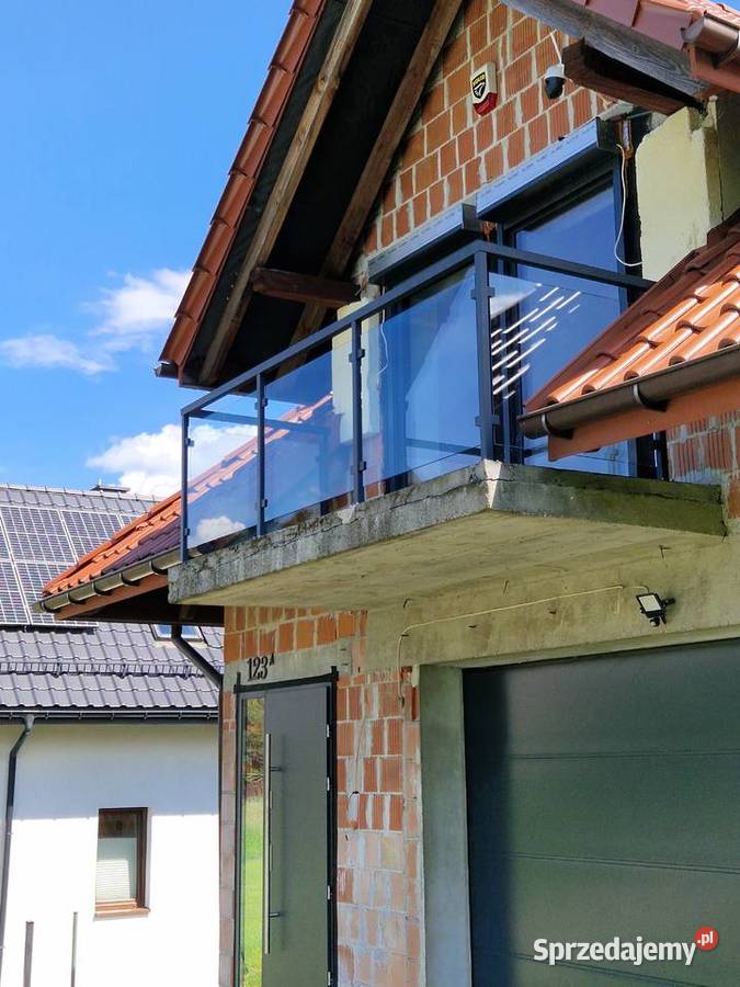 Balustrady szklane nierdzewne inox balkon Dom i Ogród Tokarnia