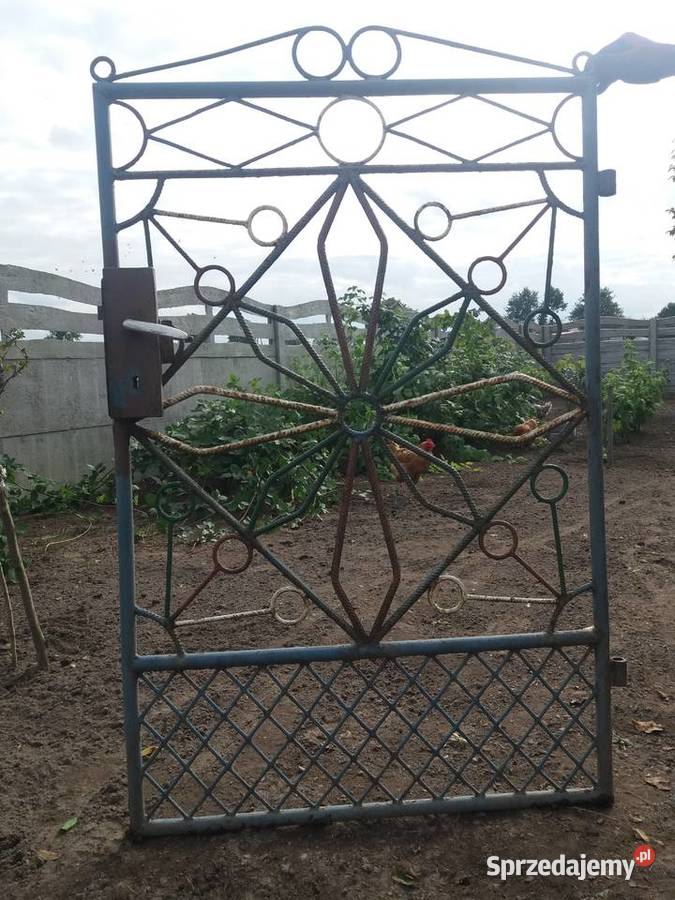 Furtka metalowa 90x130 metal świętokrzyskie Ślęcin