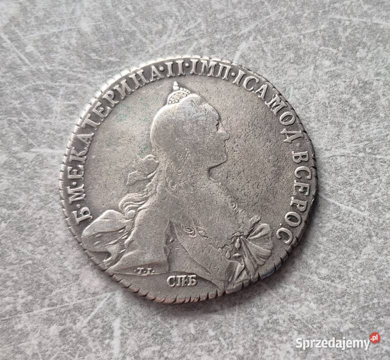 101 ROSJA CARSKA srebro 1 Rubel 1770 r Kolekcje Wola Kruszyńska