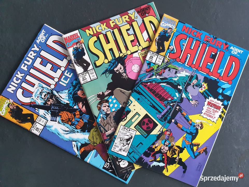 Nick Fury SHIELD 3 komiksy Marvel USA Wolverine