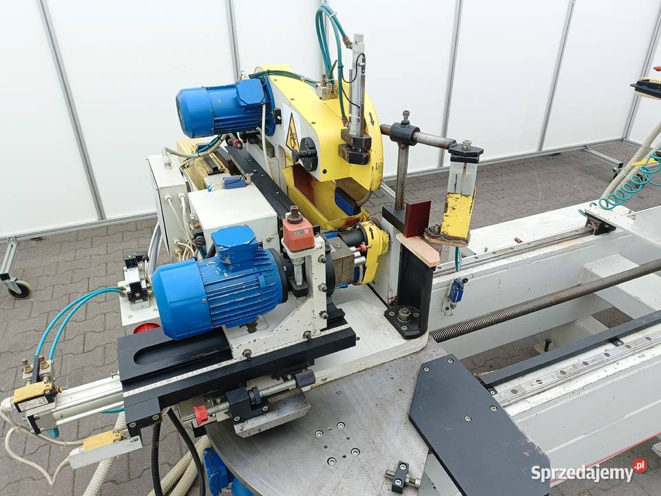 Piła dwugłowicowa z wierceniem cięcie pod kątem