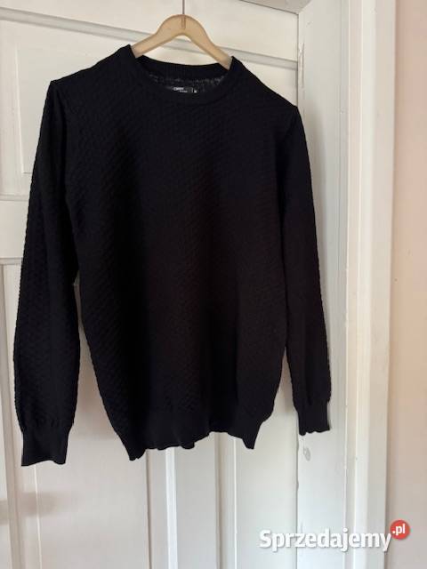 Sweter męski M Carry czarny we wzór jednolity Częstochowa
