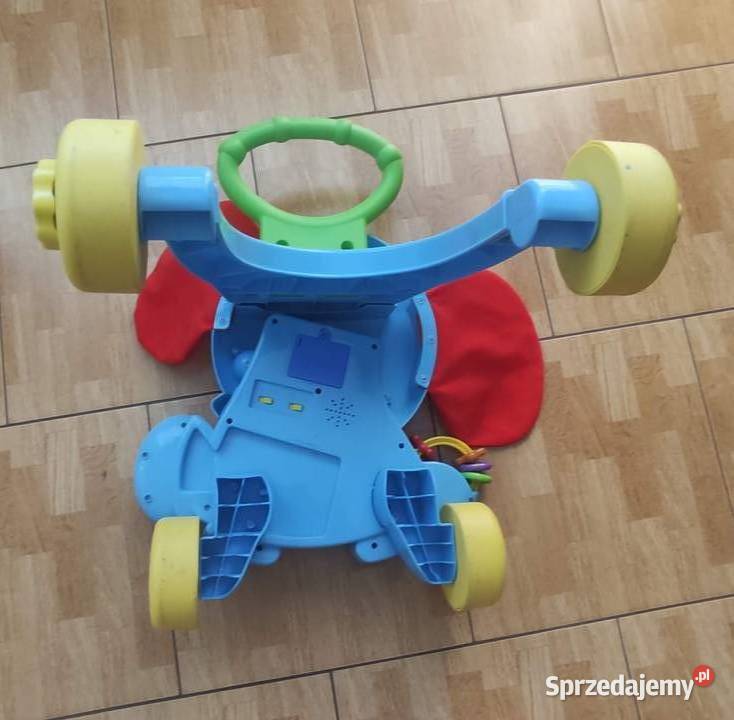 Chodzik pchacz zabawka słonik grający Okazja Pruszków