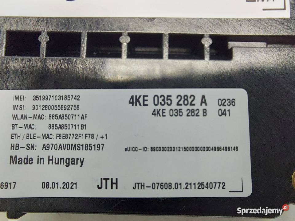 Audi A7 II 4K8 4M0 TFSI MODUŁ KOMUNIKACJI ONLINE dolnośląskie
