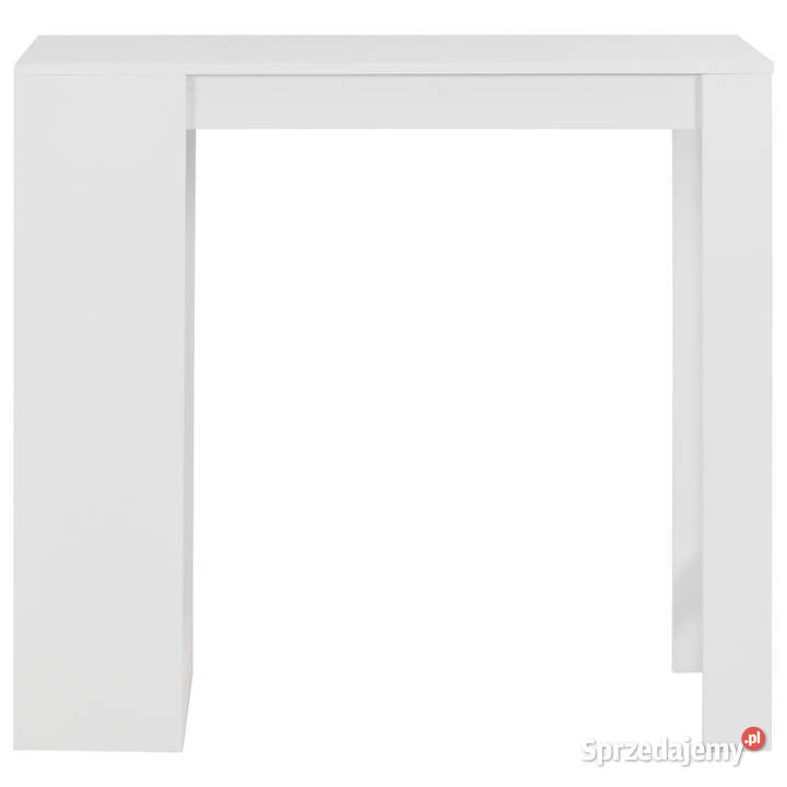Stolik barowy z półkami biały 110 x 50 x 103 Stoły mazowieckie Warszawa