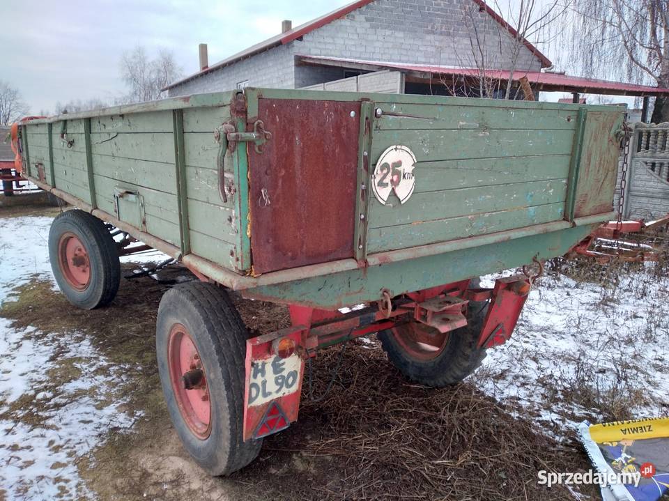 Przyczepa niemiecka wywrotka łódzkie Pomiary
