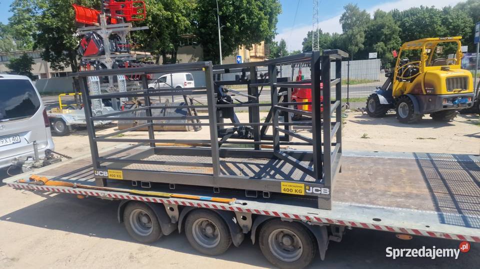 Kosz transportowy roboczy pod JCB skrętny lubuskie Zielona Góra