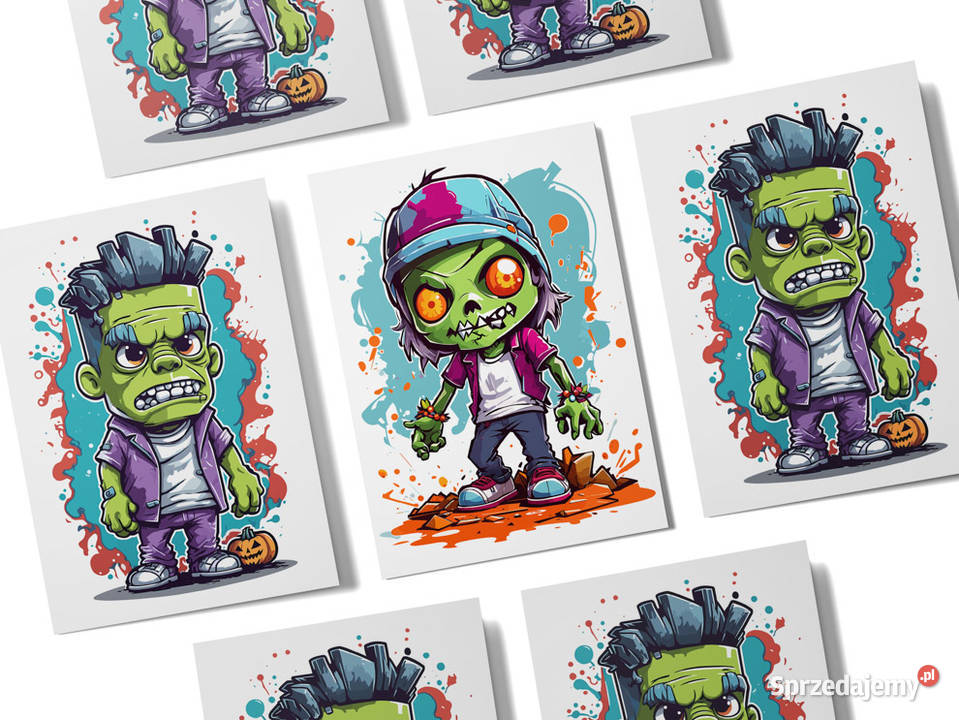 Grafiki Wektorowe Halloween SVG PNG Zestaw Kraków sprzedam