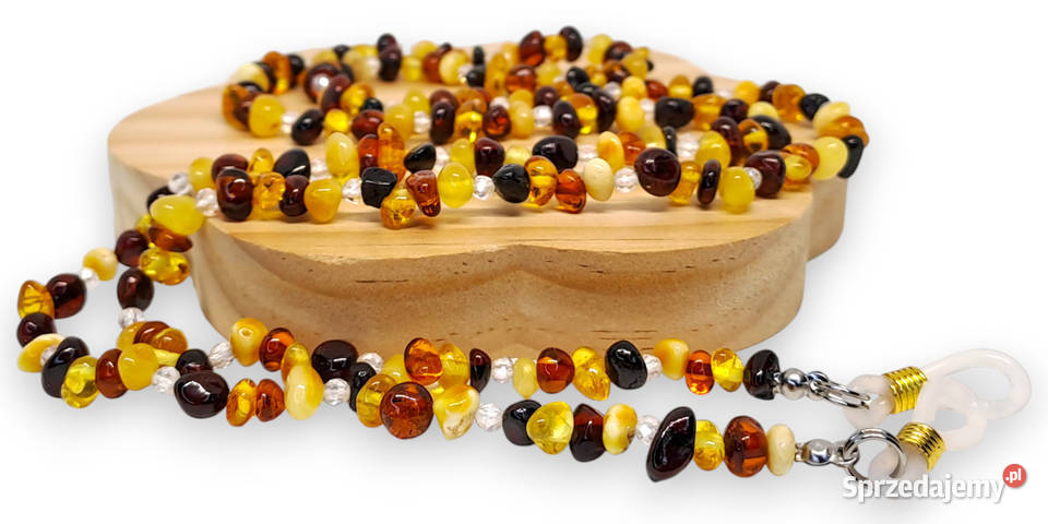 Sznurek do okularów z bursztynu BURSZTYN mazowieckie Warszawa