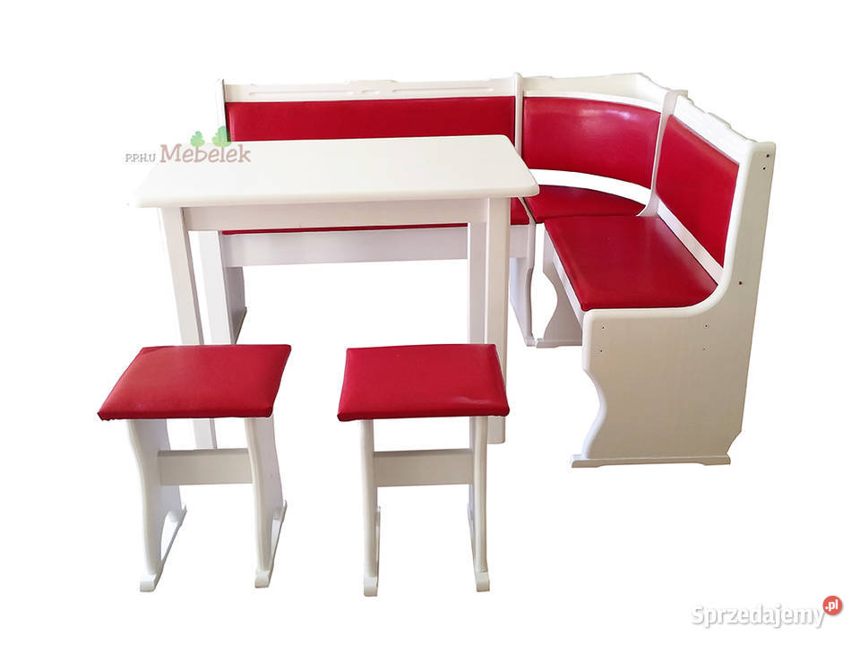 NAROŻNIK KUCHENNY BIAŁY ZESTAW ŁAWA NAROŻNA 10 120cm Jordanów sprzedam