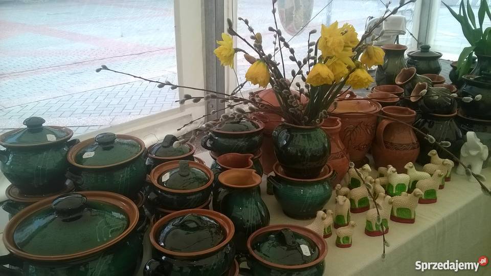 GLINIANY GARNEK CERAMICZNE NACZYNIE DO odcienie zieleni Warszawa