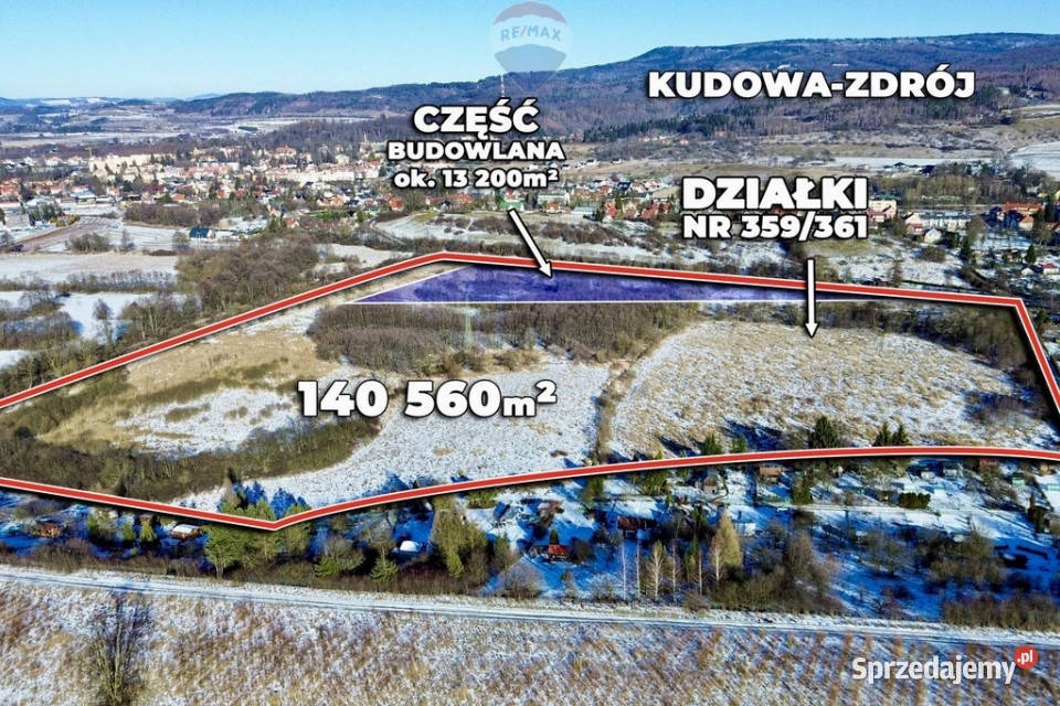 Wyjątkowy teren inwestycyjny 140560 m Kudowa-Zdrój