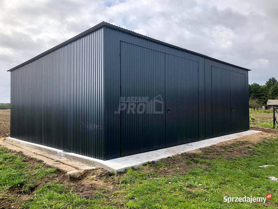 Hala Garaz blaszany 8x6 ścianka działowa Brama Krośniewice sprzedam