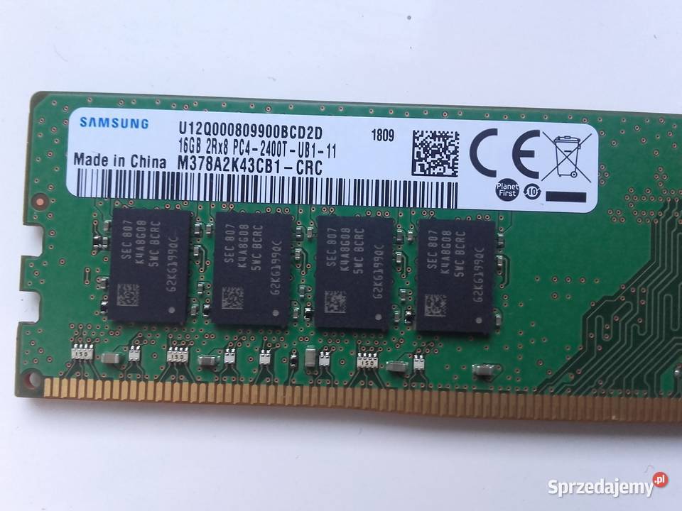 Samsung DDR4 16GB 2400MHz CL17 CN PC19200 2400MHz kujawsko-pomorskie