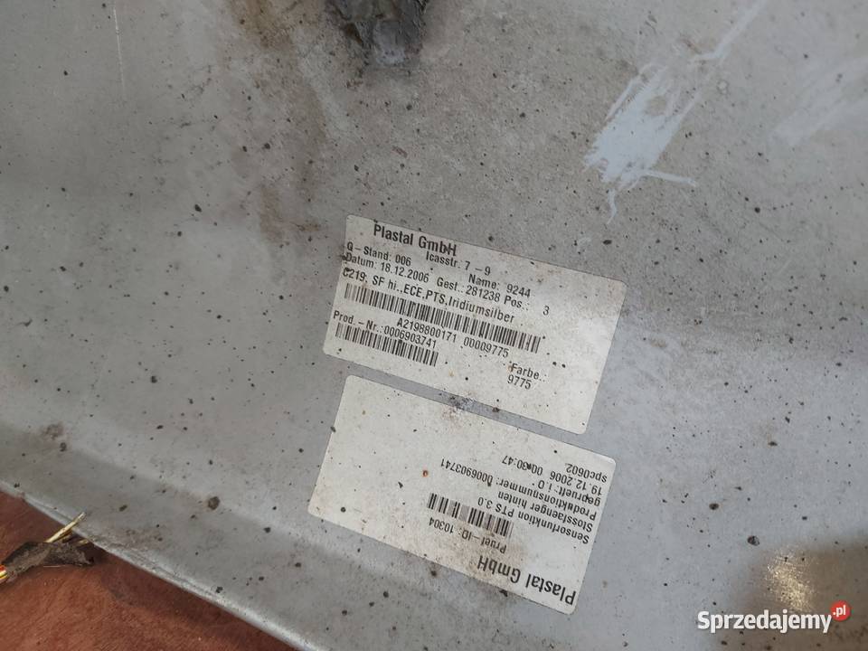 MERCEDES CLS C219 07r zderzak tył A2198800171 Kielce