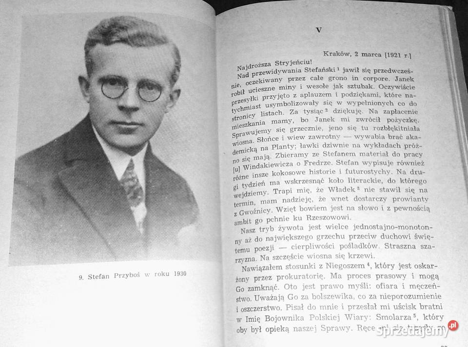 Listy Juliana Przybosia do rodziny 19211931 sprzedam