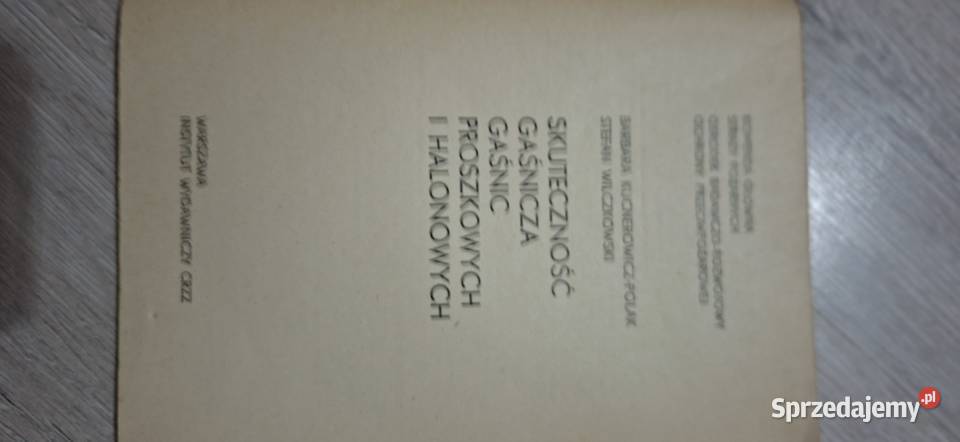 1 wydanie 1979 Skuteczność gaśnic PRL niski Łęczyca sprzedam