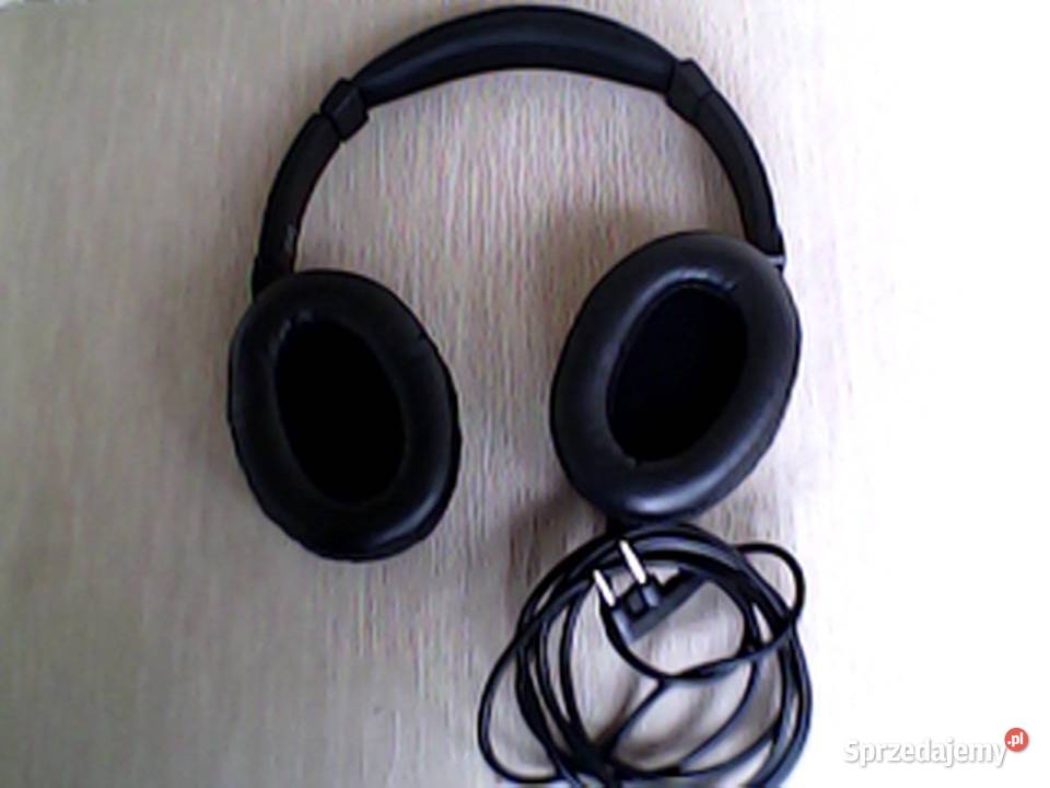 Słuchawki nauszne przewodowe lekkie z 2 wtykami Warszawa sprzedam