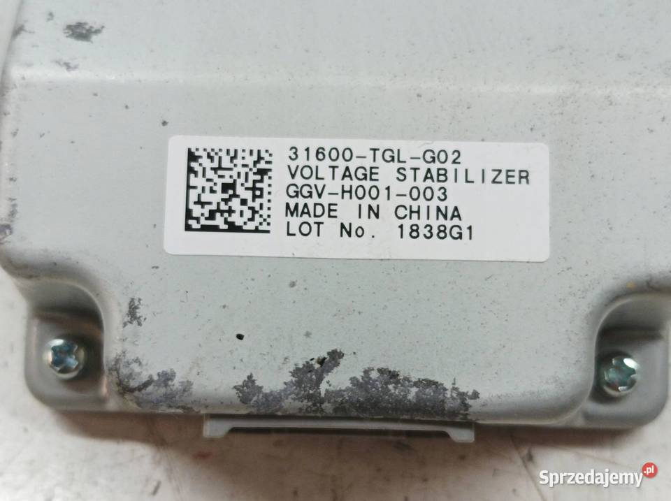 MODUŁ STABILIZATOR NAPIĘCIA 31600TGLG02 Honda