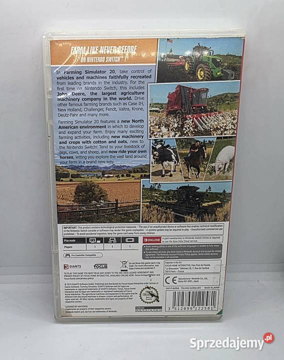 Gra Farming Simulator 20 Nintendo Switch Elbląg