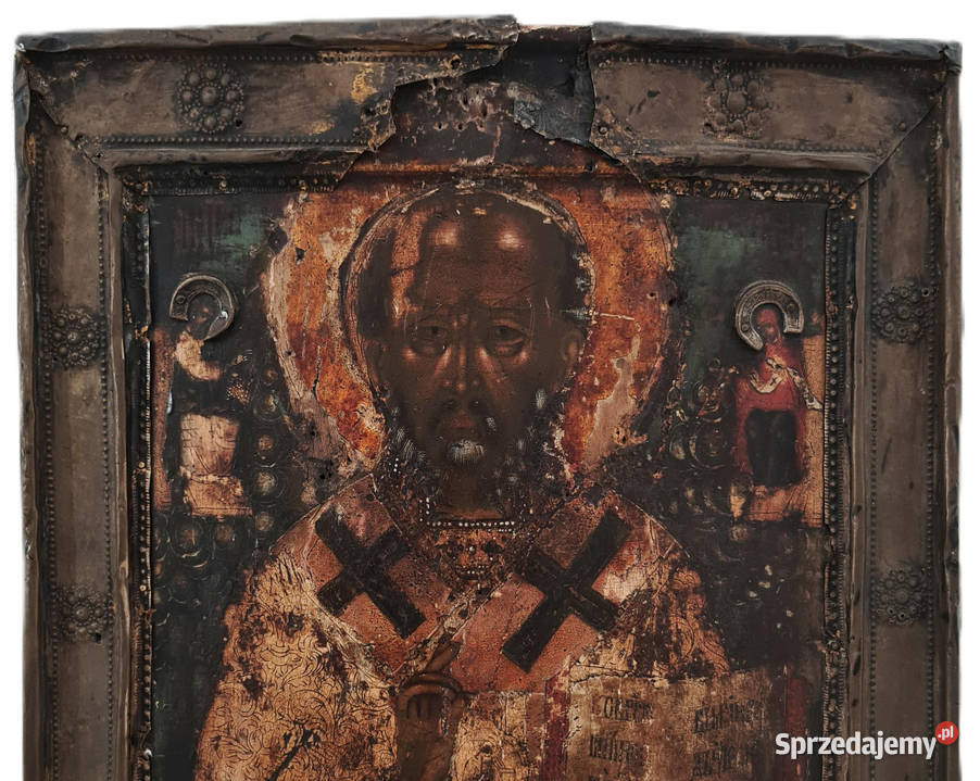 Ikona Święty Mikołaj z Miry Cudotwórca 0158 Warszawa