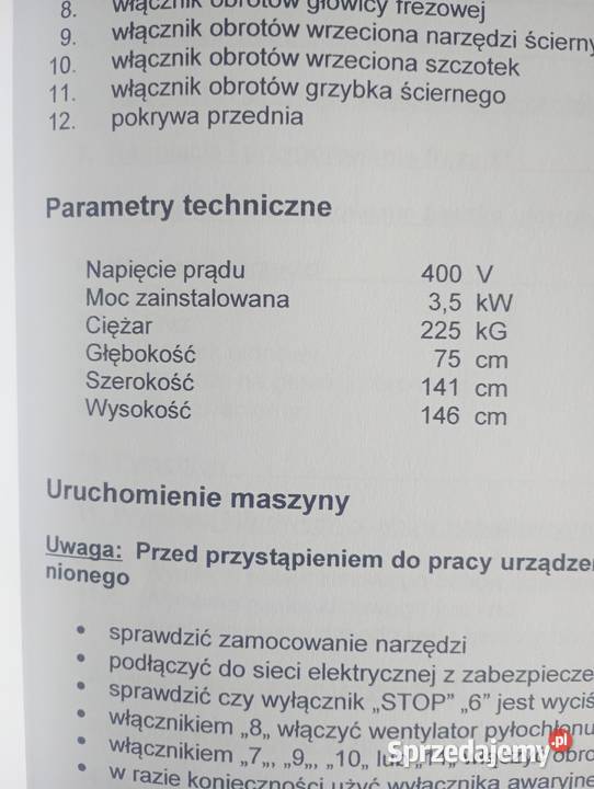 Kombajn szewski maszyna szewska wielofunkcyjna lubelskie Ciecierzyn sprzedam