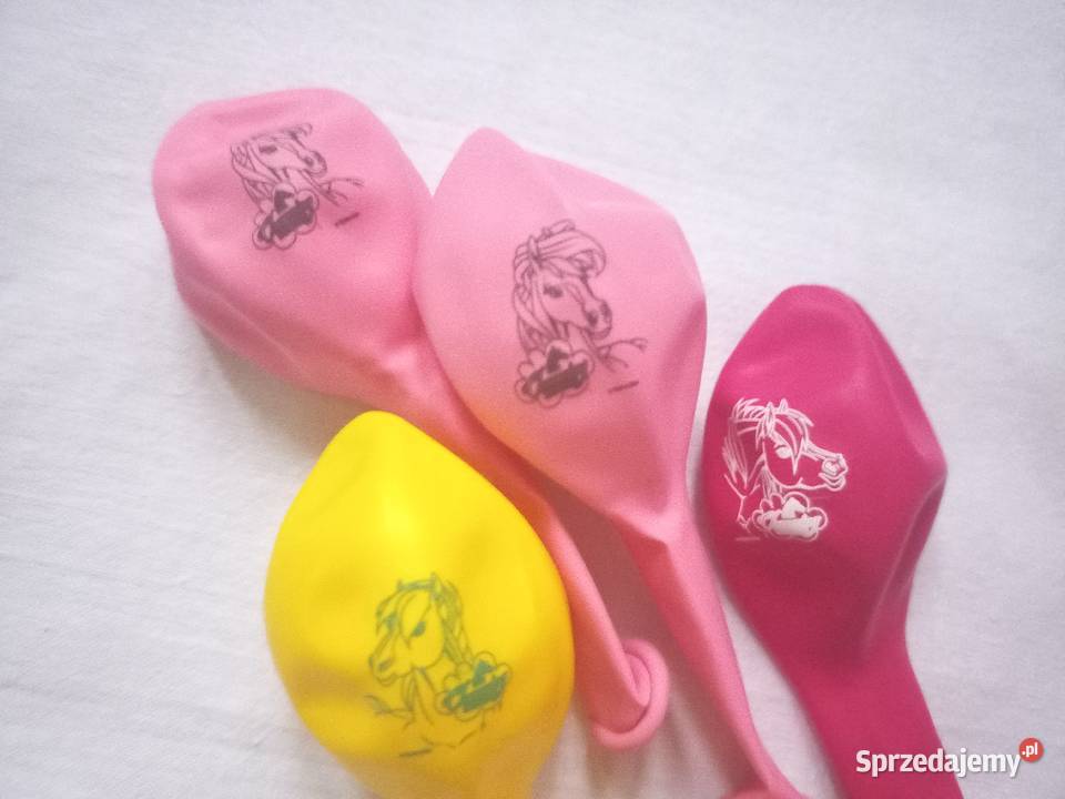 BALONY nadruk Urocze Konie kpl4 kolor NOWE Pozostałe Białystok