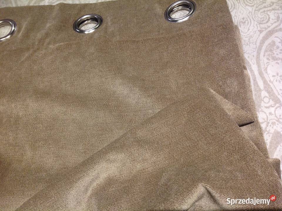 Zasłona Zaciemniająca 140x 217 beżowy Nowa Sól