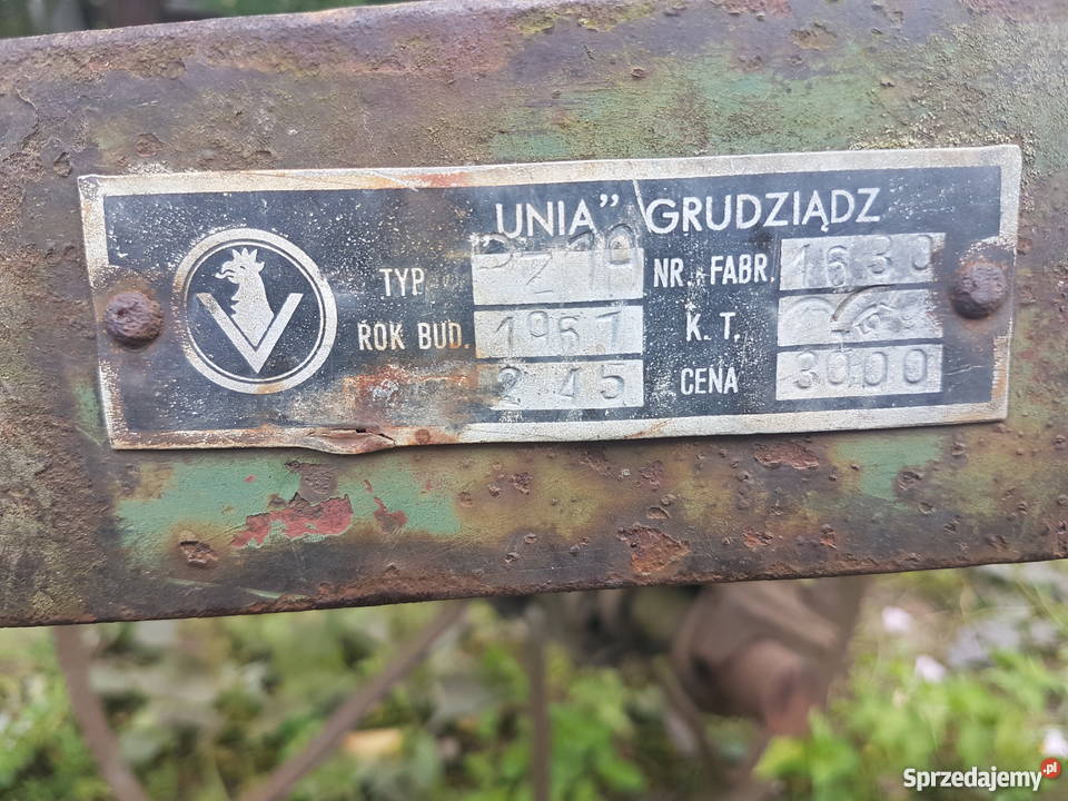 Pług 2 skibowy GRUDZIĄDZ STAN nieuszkodzony Wola Jachowa