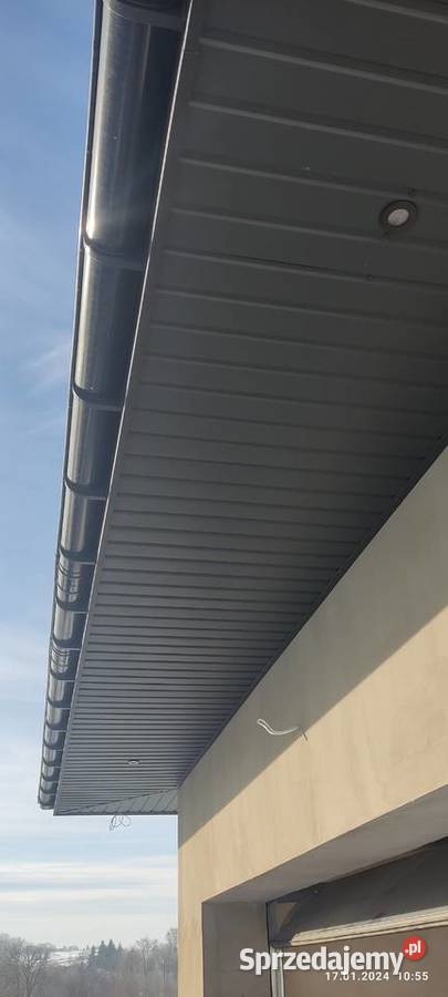 Podbitka dachowa metalowa Usługi dekarskie małopolskie Kraków