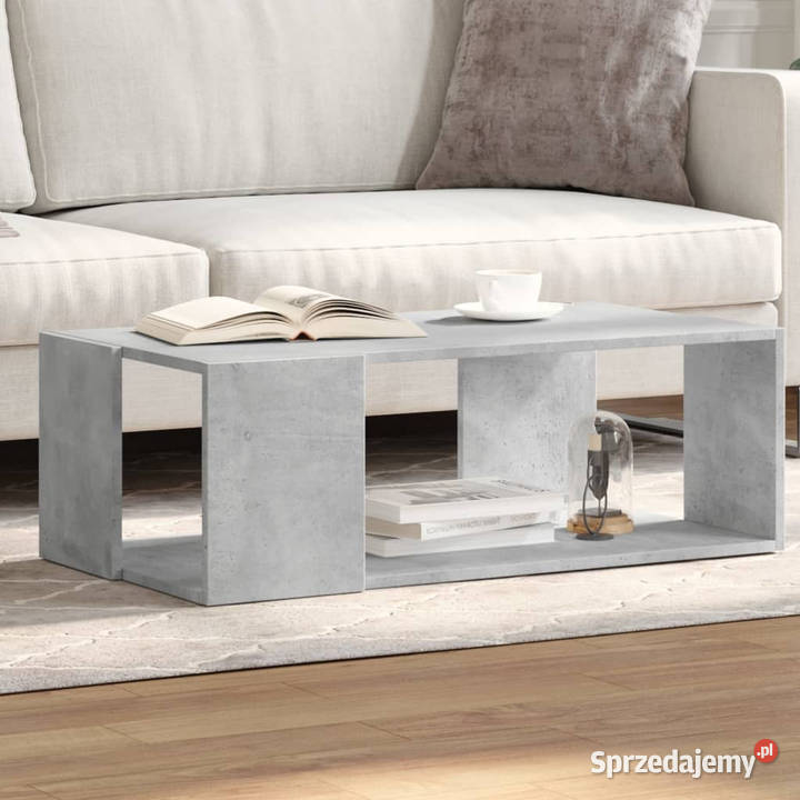 Stolik kawowy szarość betonu 895x48x30 WM848153 Warszawa sprzedam