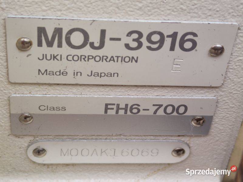 Owerlok JUKI MOJ 3916 Tapicerka Owerlock Overlok Wałbrzych sprzedam