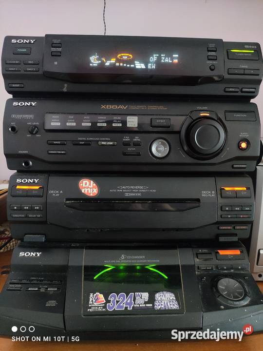 Wieża Sony XB8AV wysoki model 300w rms klasyk zachodniopomorskie Dębno