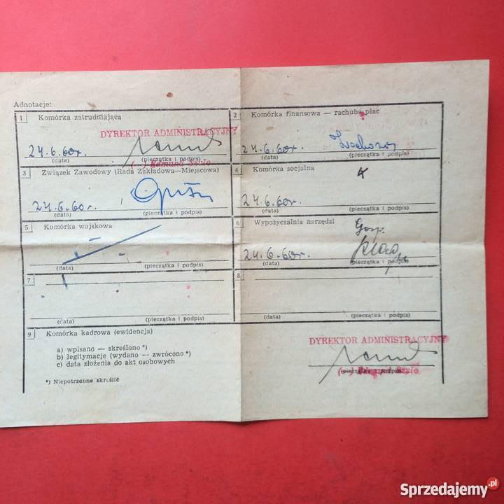 822 Karta Obiegowa Szczecin