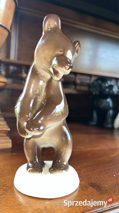 Figurka Niedźwiadka stojący Łomonosow Gdańsk