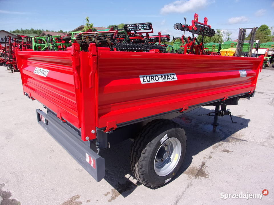 Przyczepa rolnicza EUROMASZ 3tony dostępna w Opoczno sprzedam