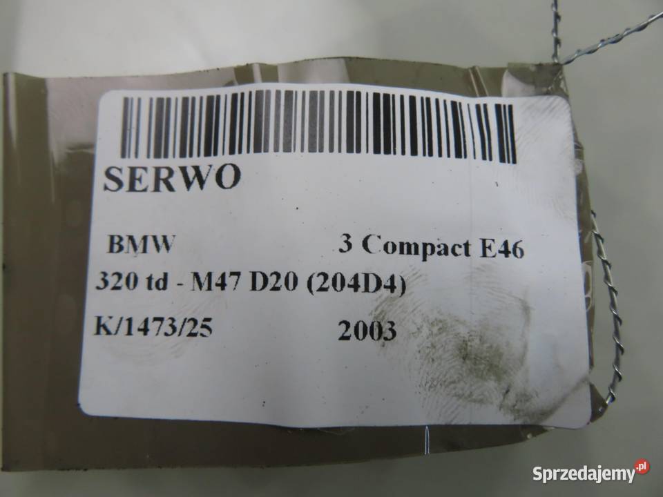 SERWO BMW E46 320 td 6757118 Pompy hamulcowe sprzedam