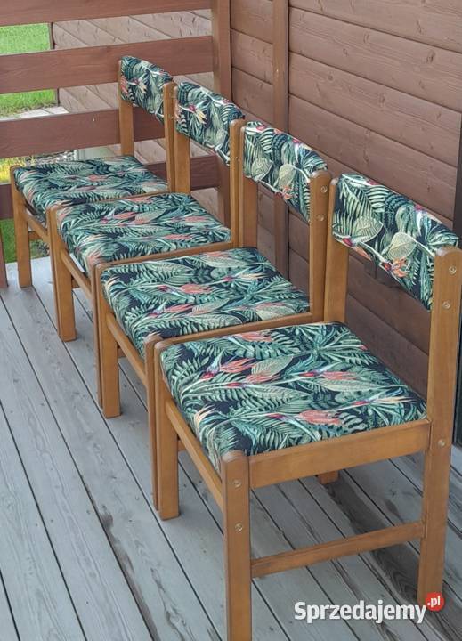 Świeżo odnowione krzesła PRL komplet 4 Rzeszów