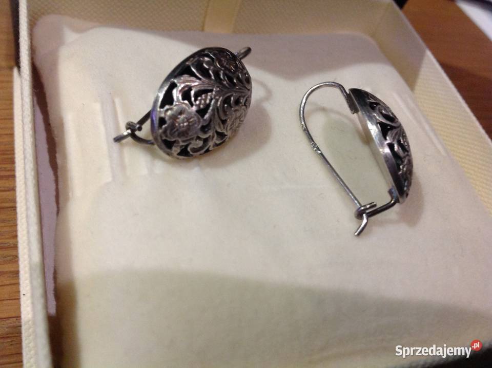 Srebrne Kolczyki Damskie Srebro pr 925 Vintage Kolczyki Nowa Sól