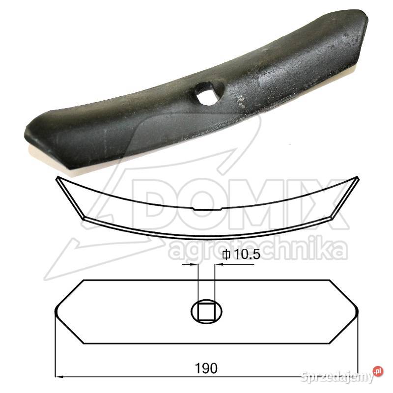 Redliczka wygięta 1otw 40x5x190 mm 550001 VRF5 Kawnice sprzedam