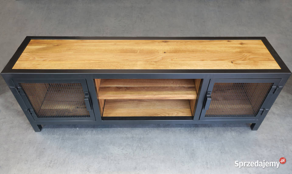 Szafka RTV loft industrial lite drewno dębowe sprzedam