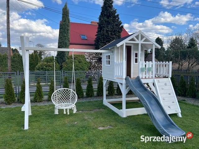 Domek drewniany plac zabaw dzieci Rzeszów