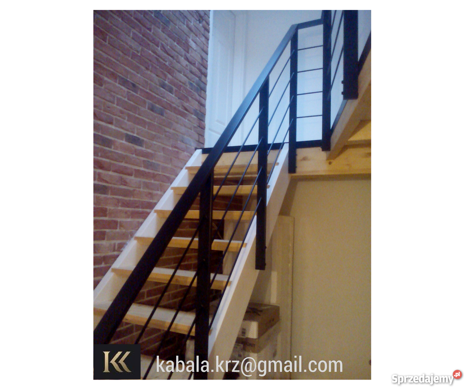 Balustrady ze stali proszkowo malowane czarne Remont i budowa małopolskie Kraków