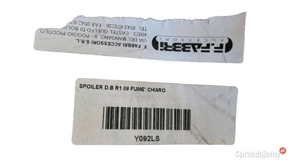 SZYBA OWIEWKA YAMAHA YZF R1 FABBRI MADE IN ITALY podlaskie Bielsk Podlaski