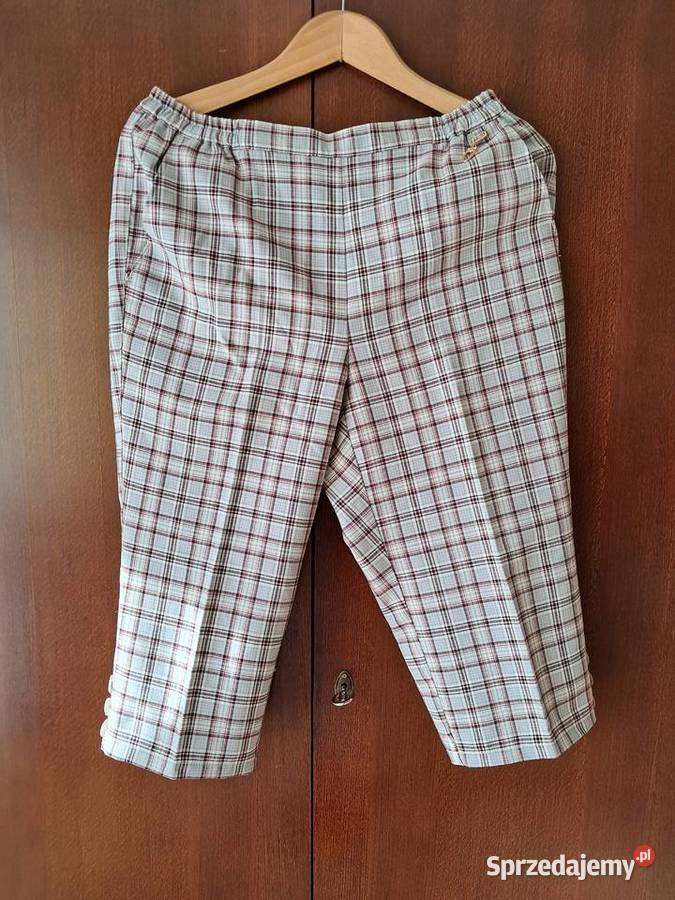 Spodenki damskie rybaczki w kratkę do sprzedania Spodnie Kraków