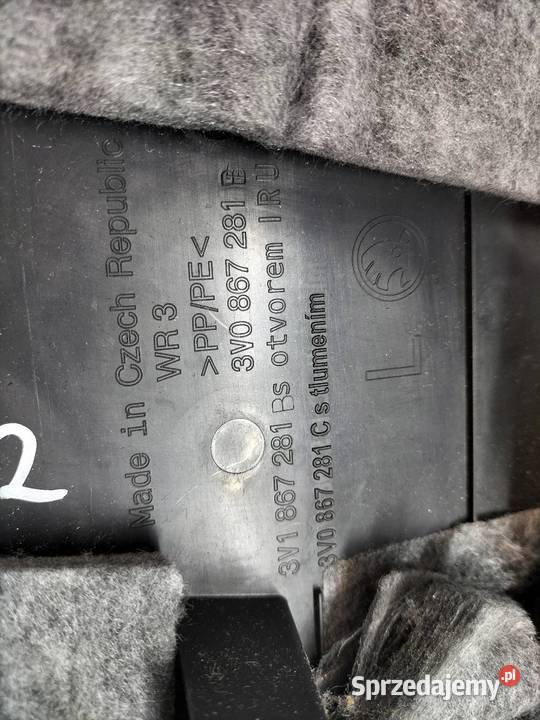 OSŁONA SŁUPKA B LEWA 3V CZARNA Skoda Superb III Osłony i zaślepki świętokrzyskie