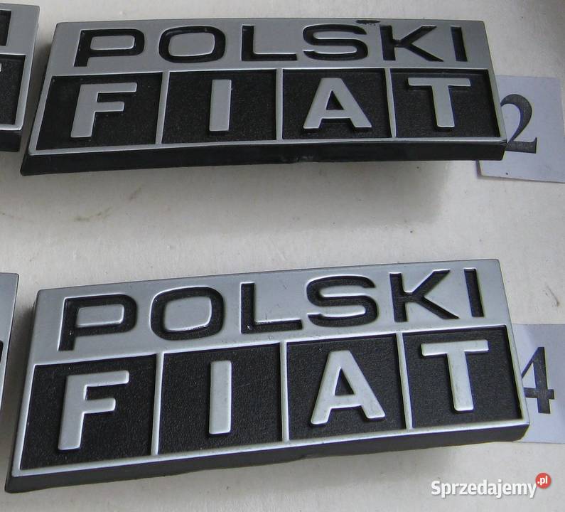 Emblemat logo znaczek POLSKI FIAT NOWY ORYGINAŁ Dąbrowa Górnicza