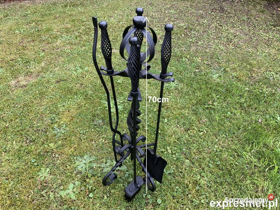 Zestaw kominkowy kuty ręcznie STOJAK KOMINKOWY mazowieckie Warszawa