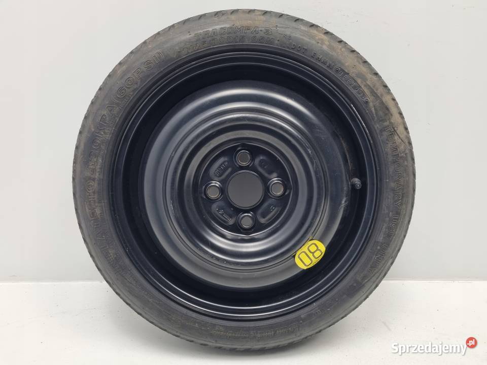 KOŁO DOJAZDOWE Toyota Yaris II dojazdówka 12570 Samochodowe Chełm