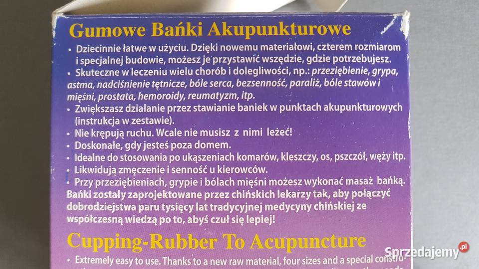 Bańki gumowe do masażu i akupunktury